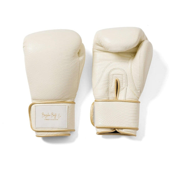 Ivory Leather Boxing Gloves - Brazilian Booty Co