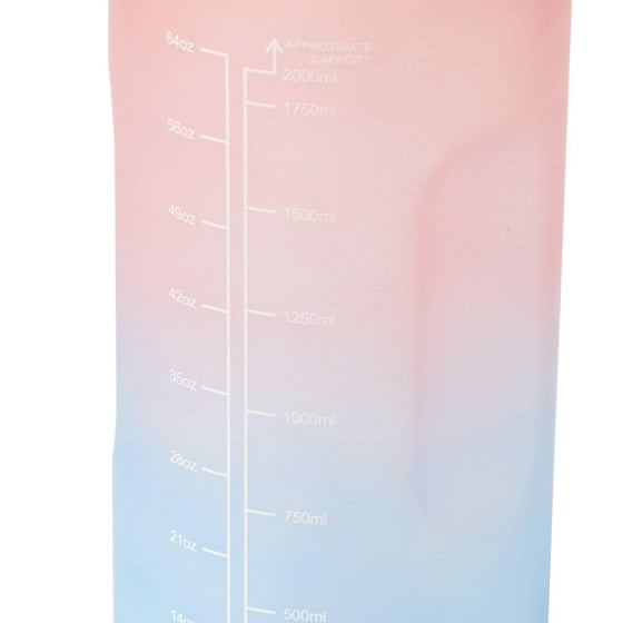 2L Drink Motivational Water Bottle with Time Marker & Straw - Brazilian Booty Co - Brazilian Booty Co